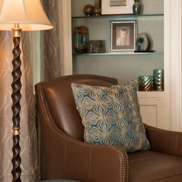 LIVING ROOM - HUES OF BLUES AND GREENS – Sea Glass inspired color scheme