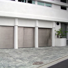 copper steel garage door