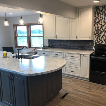 Modern Kitchen Update Done in a Two Tone Color