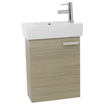 Nameeks C140 Cubical 19" Wall Mounted / Floating Vanity Set - Larch Canapa