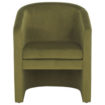 Safavieh Elysian Accent Chair, Olive Green