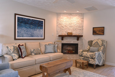 Example of an eclectic living room design in Other