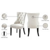 The Monarch Dining Chair, Cream, Velvet (Set of 2)