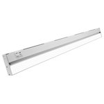 NICOR Lighting - NUC-5 Series Selectable LED Under Cabinet Light, White, 40 - NICOR's fifth generation LED Undercabinet light features the latest in LED technology. The NUC Series Selectable LED Undercabinet allows you to change the color temperature of the light to 2700K, 3000K, and 4000K. The selectable color temperature switch is located next to the on/off rocker switch for easy access. This fixture is designed for easy hardwire installation that can be done through various knockout ports. This allows you to control the undercabinet lights from a wall switch or dimmer for full range dimming. The 1-inch low profile design keeps the fixture out of sight to provide pure ambient light without heat or harmful UV light. This Selectable LED Undercabinet is available in Black, Nickel, Oil-Rubbed Bronze, and White in sizes ranging from 8-inches to 40-inches. It features a projected lifespan of over 100,000 hours and is protected by NICOR's 5-year limited warranty.