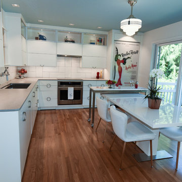 New 10' patio door expands kitchen to deck & outdoors