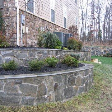 Stone walls and paths