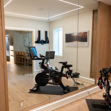 Luxury Basement Remodel with Custom Bar, Wine Display & Wellness Retreat