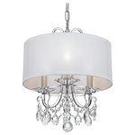 Crystorama - Othello 3 Light Clear Spectra Crystal Polished Chrome Mini Chandelier - Classic like a timeless piece of jewelry, the Othello collection dazzles with traditional glamour. This lavish fixture is decorated with swags of faceted cut crystal jewels, optimally cut for awe inspiring sparkle. These fixtures add the perfect bit of glam to any room, and are sure to catch the eye and the light.