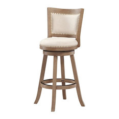 Boraam Industries, Inc. - 24" Melrose Wire Brush Swivel Stool, 24" - Bar Stools and Counter Stools
