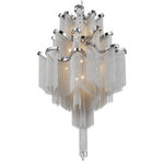 CWI LIGHTING - CWI LIGHTING 5650P24C-15L 17 Light Down Chandelier with Chrome finish - CWI LIGHTING 5650P24C-15L 17 Light Down Chandelier with Chrome finishThis breathtaking 17 Light Down Chandelier with Chrome finish is a beautiful piece from our Daisy Collection. With its sophisticated beauty and stunning details, it is sure to add the perfect touch to your décor.Collection: DaisyCollection: ChromeMaterial: Metal (Stainless Steel)Hanging Method / Wire Length: Comes with 120" of chainDimension(in): 39(H) x 24(Dia)Max Height(in): 159Bulb: (17)40W G9 Bi-Pin Base(Not Included)CRI: 80Voltage: 120Certification: ETLInstallation Location: DRYOne year warranty against manufacturers defect.