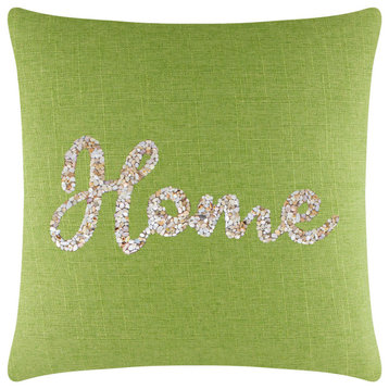 Sparkles Home Shell Home Pillow - 16x16" - Lime