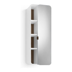 WS Bath Collections Bej 8020.14 Cabinet with Mirrored Door in Rust - Bathroom Cabinets