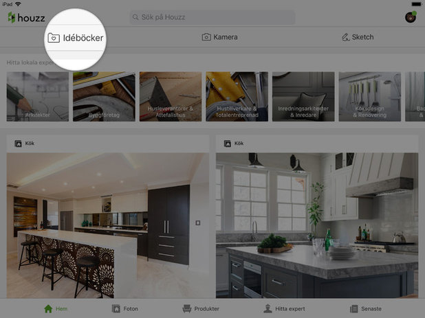Så här gör du idéböcker på Houzz