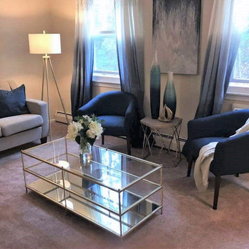 STAGE TO RENT. Staging of the living room