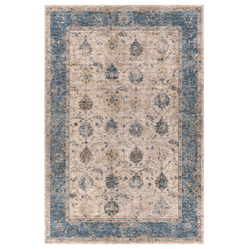 Mirabel Traditional Area Rug, Taupe/Yellow, 2'7"x4'