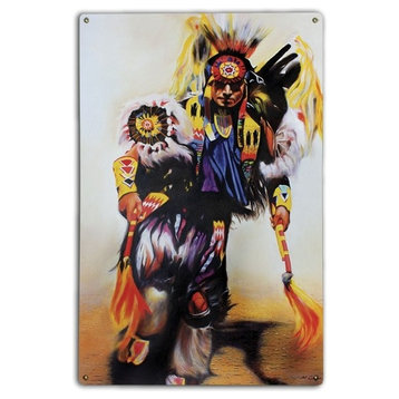 Pow Wow, Classic Metal Sign
