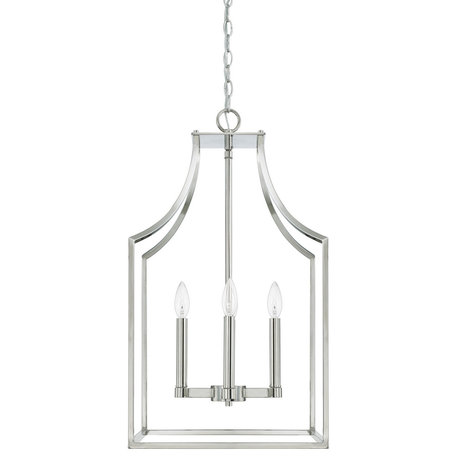 Capital Lighting 520443PN Four Light Foyer Pendant Wright Polished Nickel