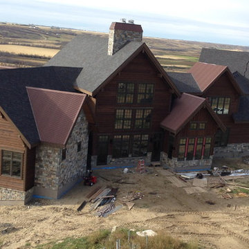 Timber frame house