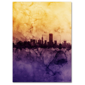 Michael Tompsett 'San Francisco Skyline Tall' Canvas Art, 24x32
