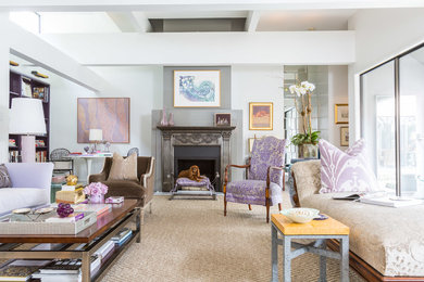 Living room photo in Houston