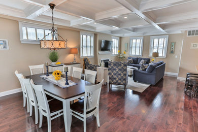 Beach style dining room photo in Philadelphia