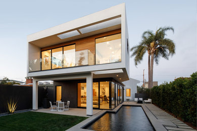 This is an example of a small contemporary exterior in Los Angeles.