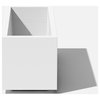 Veradek Block Series Long Box Planter, White, 16.25"h X 15"w X 38"l
