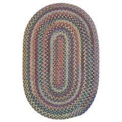 North Ridge Olive 5'x8', Oval, Braided Rug - Contemporary - Area Rugs - by  Morning Design Group, Inc