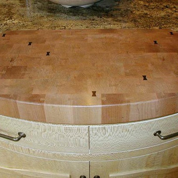Macintosh Style Kitchen; Butcher Block Detail