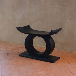 Hand Carved Ashanti Stool - Footstools And Ottomans