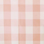 4" Dusty Pink Buffalo Check Fabric Home Decorating Material, Standard Cut - This is a 4" dusty pink buffalo check fabric. It is woven of a dusty muted pink and cream.