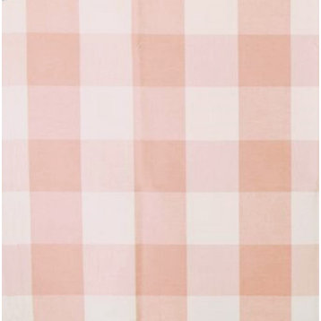 4" Dusty Pink Buffalo Check Fabric Home Decorating Material, Standard Cut