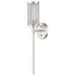 Livex Lighting - Livex Lighting 14121-91 Industro - One Light Wall Sconce - Shade Included: YesIndustro One Light W Brushed Nickel BrushUL: Suitable for damp locations Energy Star Qualified: n/a ADA Certified: n/a  *Number of Lights: Lamp: 1-*Wattage:60w Medium Base bulb(s) *Bulb Included:No *Bulb Type:Medium Base *Finish Type:Brushed Nickel