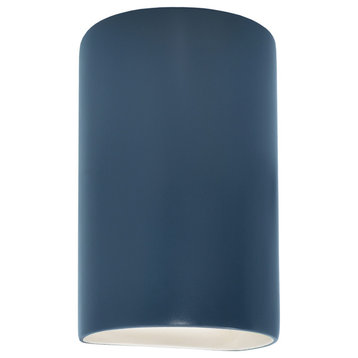Ambiance Small Cylinder Outdoor Wall Sconce, Closed, Midnight Sky, E26