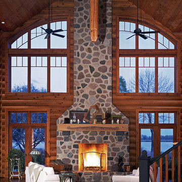House of Sun & Moon Project by Wisconsin Log Homes - www.wisconsinloghomes.com