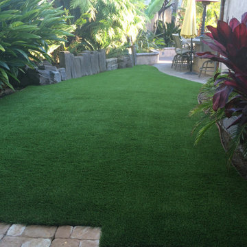 Back yards with Artificial Turf