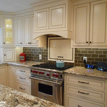 Elegant White Kitchen | Dark Mocha Island