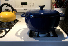Lodge Color Enamel Cast Iron 7.5 qt Dutch Oven - Caribbean Blue - Reading  China & Glass
