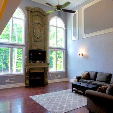 S. Residence | Modern Tale on Center Hall Colonial | Interesting Roof Lines