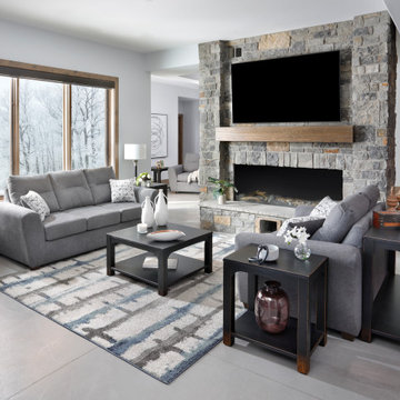 Cozy Meets Contemporary: Florence Sofa + River Valley Coffee Table