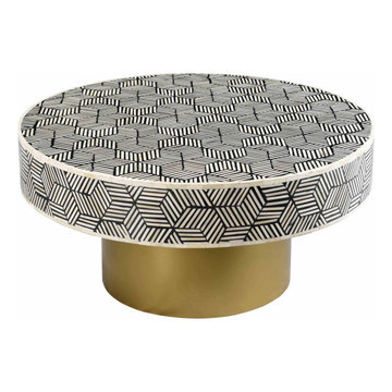 Targua Optical Bone Inlay style coffee table