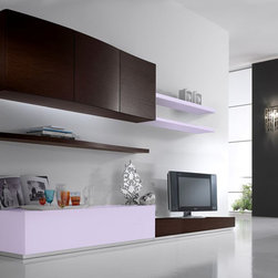 Italian Wall Unit Exential Avio A by Spar - $2,699.00 - Entertainment Centers And Tv Stands