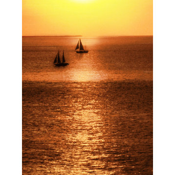 "Sailboat at Sunset I" Canvas Art, 16"x24"