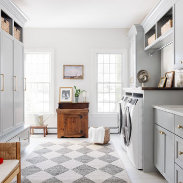 Mudroom & Laundry Reimagined from Unused Office