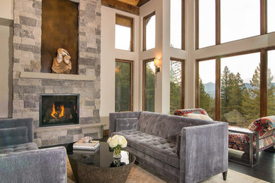 Inspiration for an eclectic living room remodel in Denver
