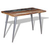 vidaXL Dining Table Kitchen Dining Room Dinner Table Solid Reclaimed Wood