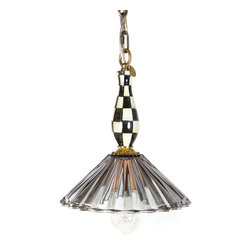 Courtly Ballerina Pendant Lamp - Smoke | MacKenzie-Childs - Pendant Lighting