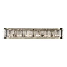 Fine Art Lamps Bathroom Vanity Lights Houzz Fine Art Lamps 706650st Crystal Enchantment Silver Leaf 6 Light Vanity