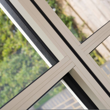 Our Brand New OB-36⁺ Soho Bifold paired with our OI-30 Internal Door
