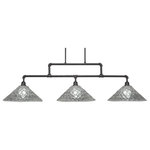 Toltec Lighting - Vintage 3 Light Bar In Dark Granite, 16" Italian Bubble Glass - The beauty of our entire product line is the opportunity to create a look all of your own, as we now offer over 40 glass shade choices, with most being available as an option on every lighting family. So, as you can see, your variations are limitless. It really doesn't matter if your project requires Traditional, Transitional, or Contemporary styling, as our fixtures will fit most any decor.
